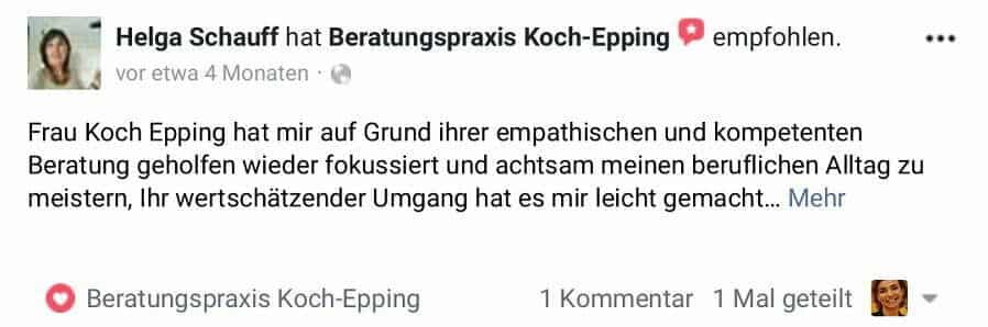 Kunden Bewertung Koch-Epping in der Praxis