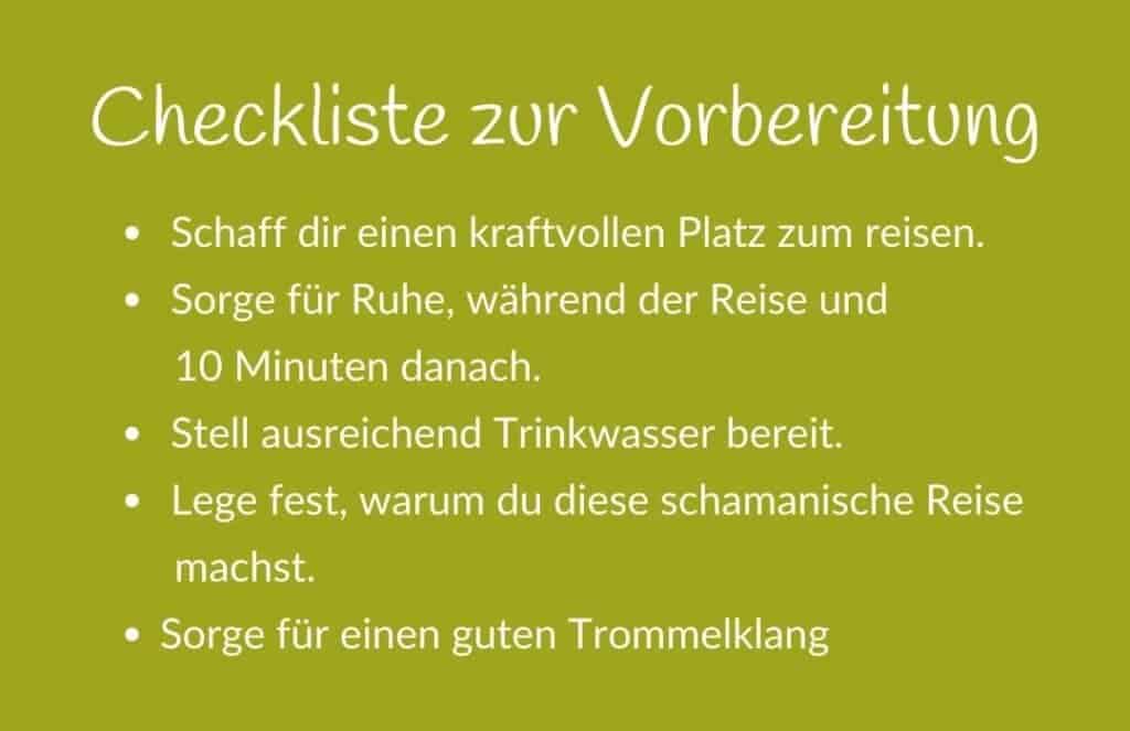 Schamanische Reise für Anfänger: Deine Checkliste