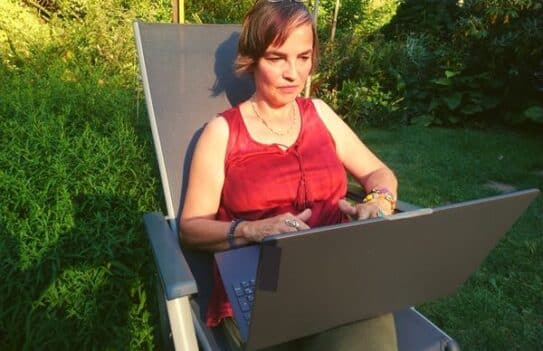 Bloggen im Garten