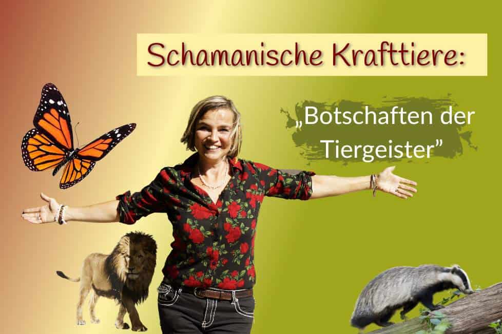 Gaby und einige schamanische Krafttiere.