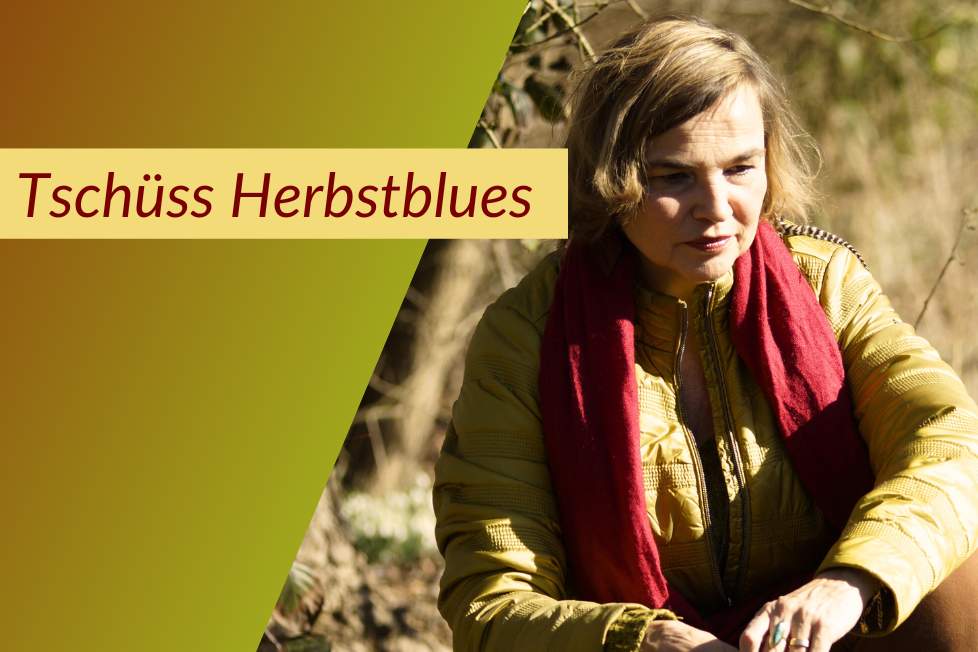 Gaby ist in der Natur ohne Herbstblues.