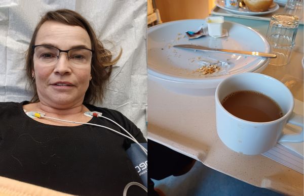 Abendessen im Krankenhaus